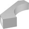 Ekena Millwork 5 1/2-in. W x 26-in. D x 32-in. H Westlake Architectural Grade PVC Knee Brace BRCP055X26X32WTL - alternate 3